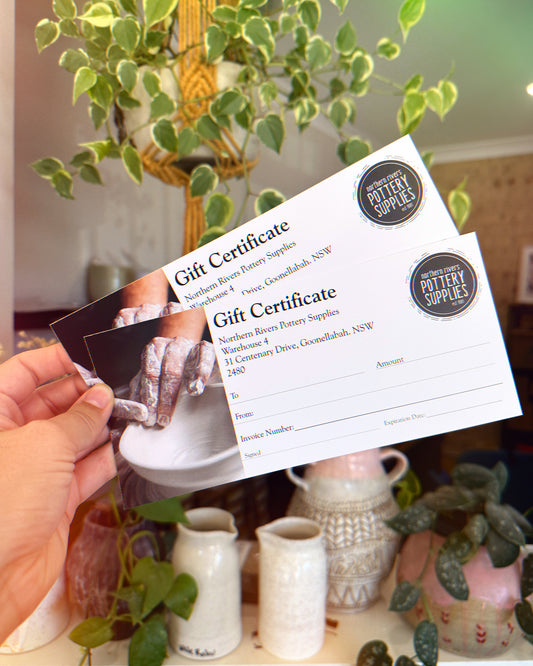 Gift Certificate - Northern Rivers Pottery Supplies