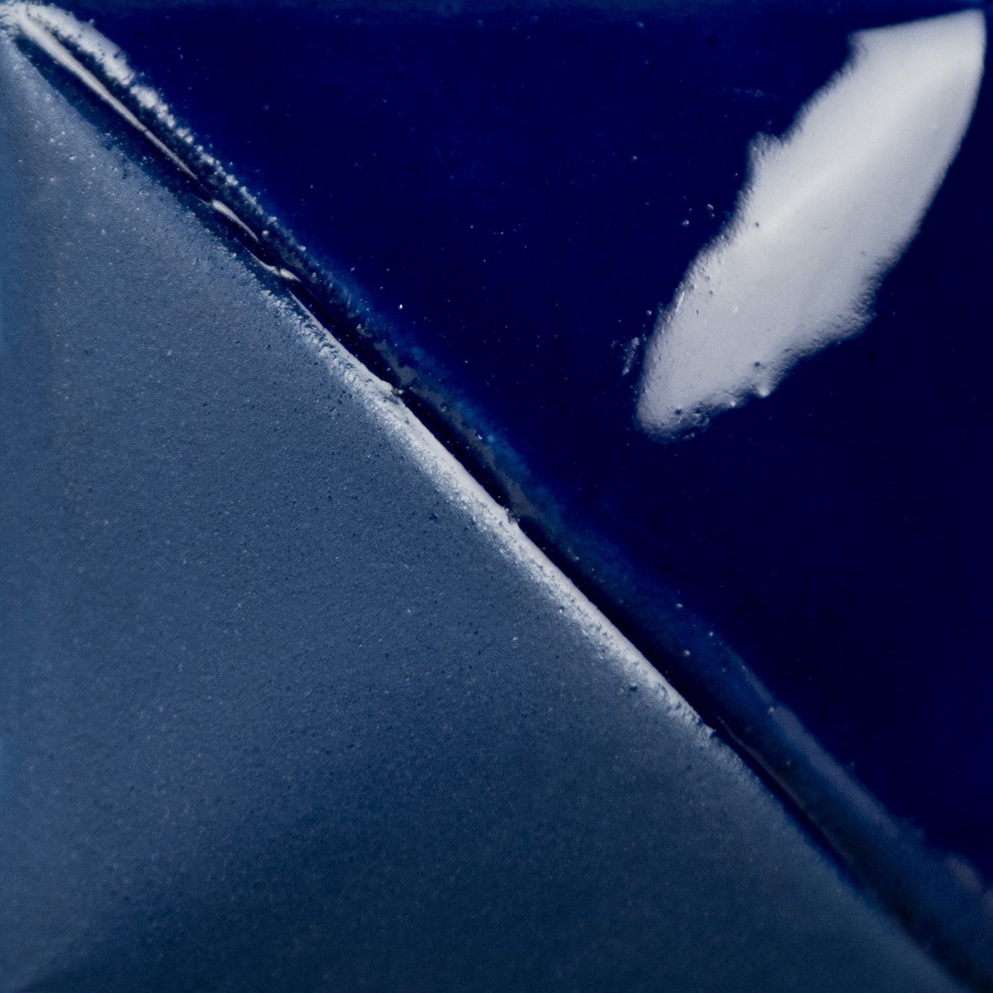 Mayco test tile kings blue underglaze