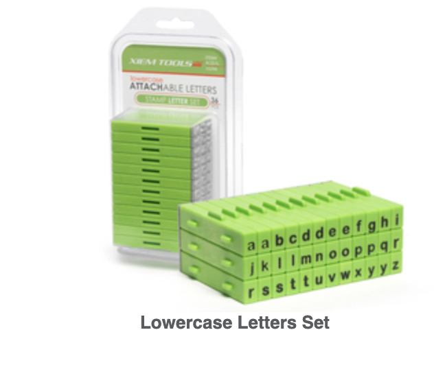 Xiem attachable letter stamps