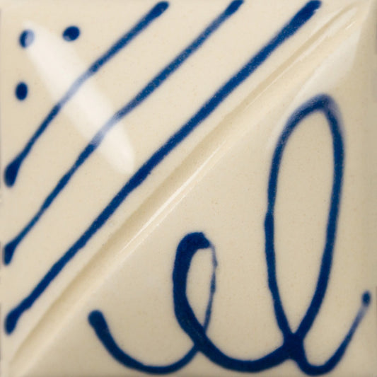 Pottery test tile designer liner - dark blue 