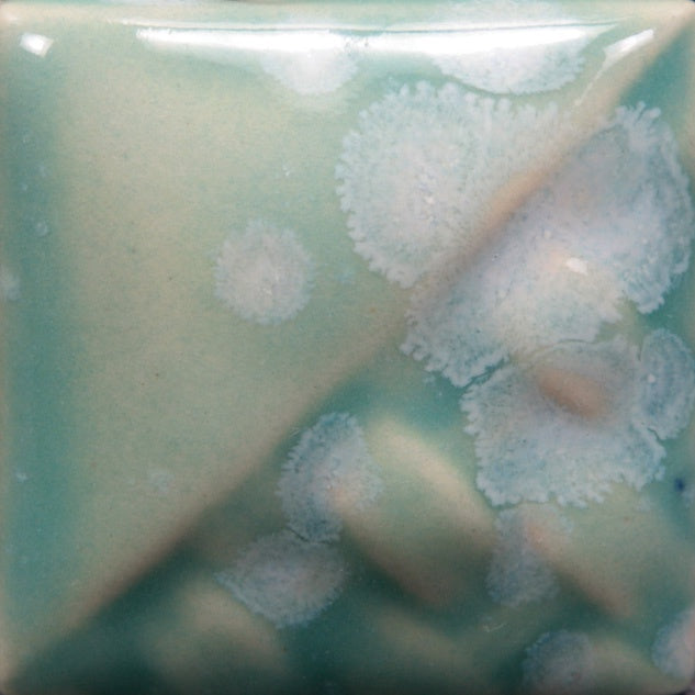 Mayco SW Celadon Bloom test tile