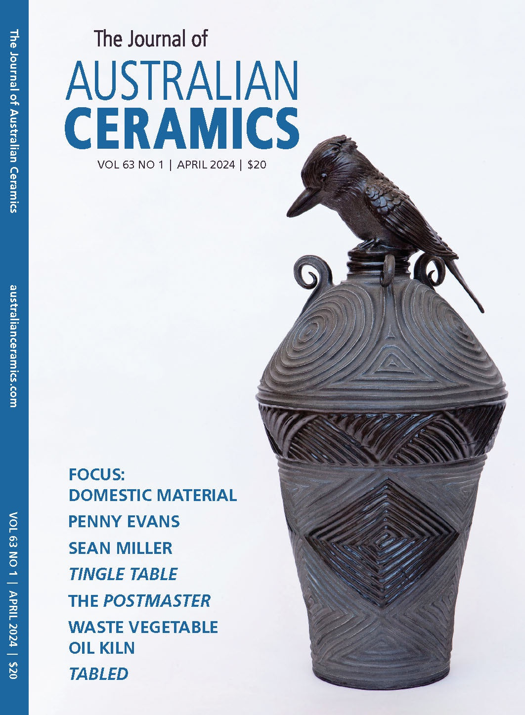 The Journal of Australian Ceramics, Vol. 63 - April, 2024