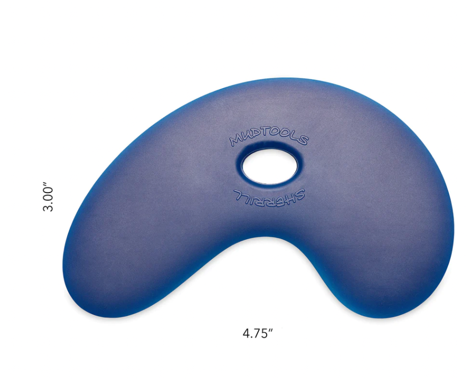 Mudtools blue polymer rib tool for sculpting