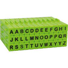 Xiem attachable letter stamps