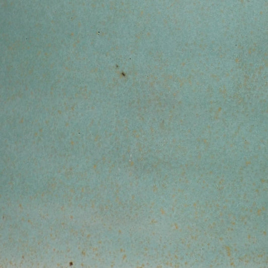 matte blue green glaze on ceramic tile River Rock Glazes Australia