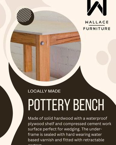 Pottery Bench by Wallace Furniture