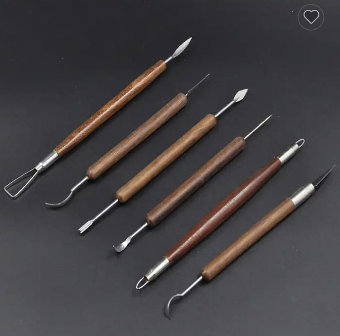 Sgraffito tools, 6 piece set